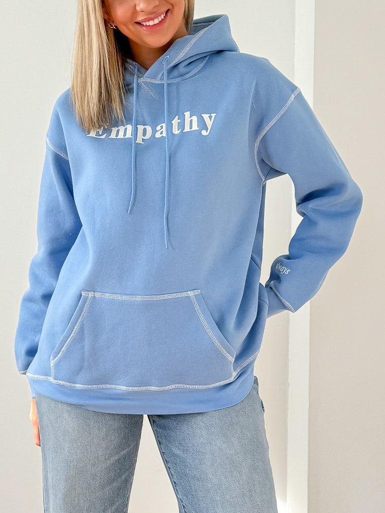 Empathy All Around Hoodie Blue