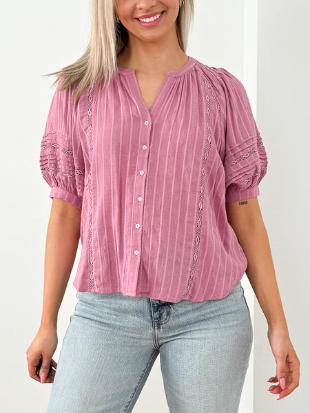 Elliot Lace Inset Top – Z SUPPLY