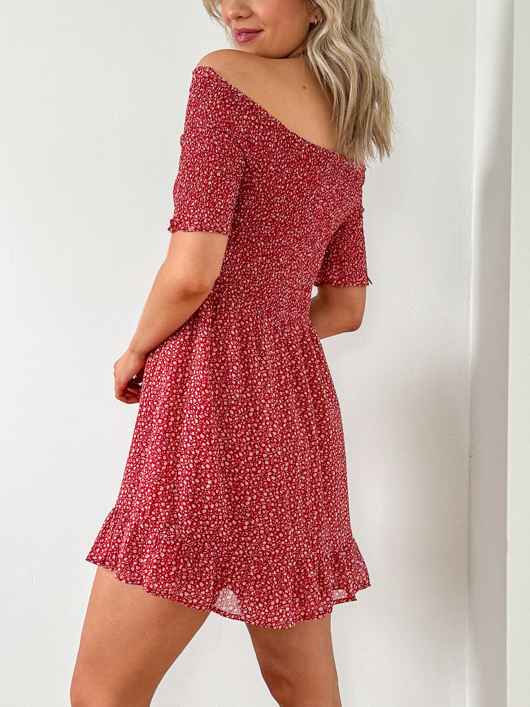 Taylor Dress- Red Combo