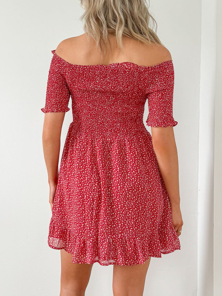 Taylor Dress- Red Combo
