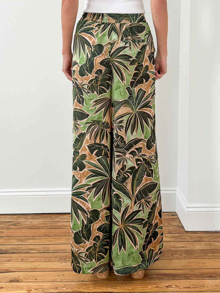 Dasha Wide Leg Pant-Tropical Ibiza