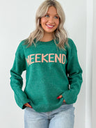 Weekend Crew Neck Sweater-Ecru